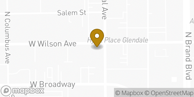 Map showing the location of CVS Pharmacy in Glendale, CA 91203