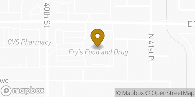 Map showing the location of Starbucks in Phoenix, AZ 85032