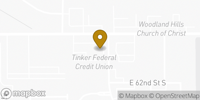 Map showing the location of Amazon Locker - Apikuni in Tulsa, OK 74133