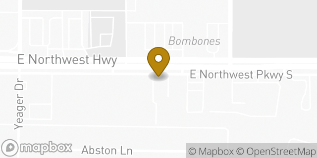 Map showing the location of Budget Car Rental in Dallas, TX 75218