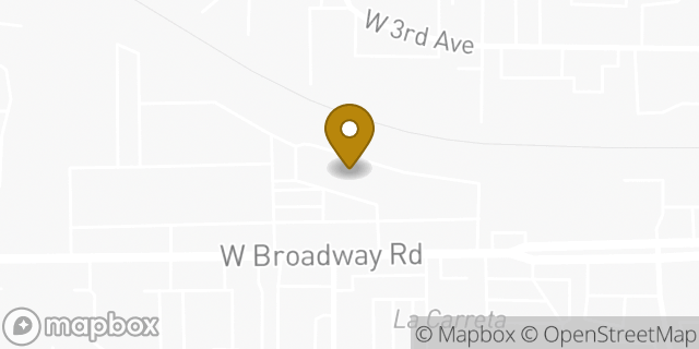 Map showing the location of AutoZone in Mesa, AZ 85210