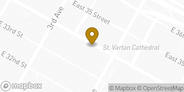 Map showing the location of CVS in New York, NY 10016