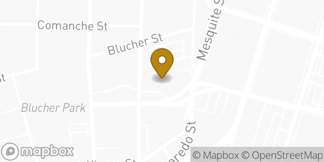 Map showing the location of Brookdale Trinity Towers in Corpus Christi, TX 78401