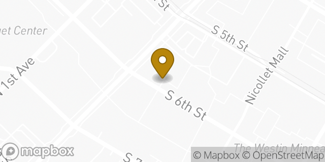 Map showing the location of Amazon Locker - Saket in Minneapolis, MN 55402