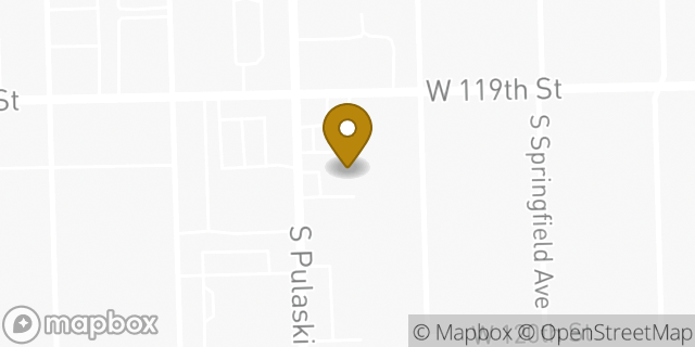 Map showing the location of Sonic Drive In in Alsip, IL 60803
