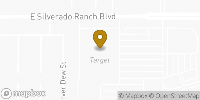 Map showing the location of ATM Target in Las Vegas, NV 89123