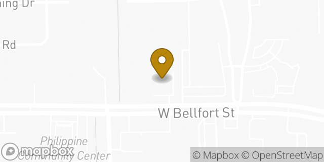 Map showing the location of AutoZone in Houston, TX 77031