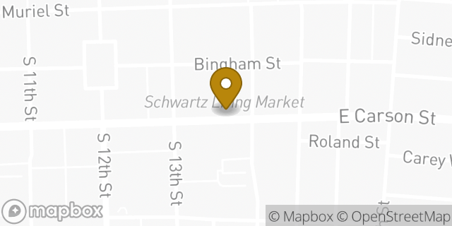Map showing the location of Bank of America Financial Center & Walk-Up ATM | South Side Flats in Pittsburgh, PA 15203