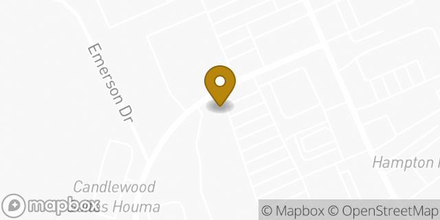 Map showing the location of Chuck E. Cheese in Houma, LA 70360