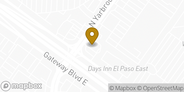 Map showing the location of McDonald's in El Paso, TX 79925