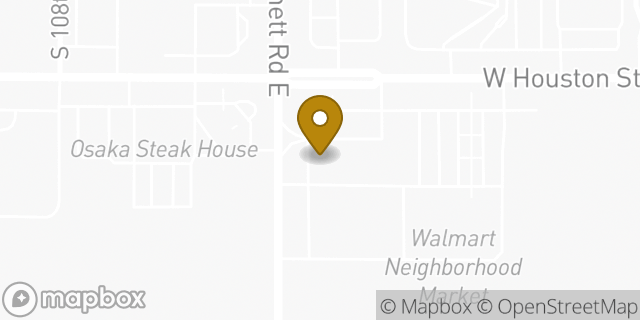Map showing the location of Amazon Locker - Domain in Broken Arrow, OK 74012
