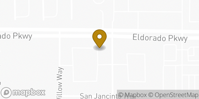 Map showing the location of Eldorado and Coit in Frisco, TX 75035