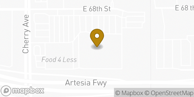 Map showing the location of Target in Long Beach, CA 90805