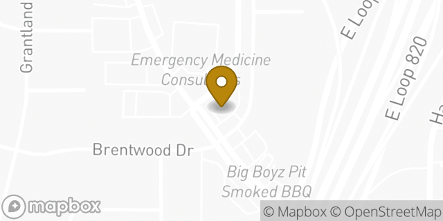 Map showing the location of Brentwood Stair & Brentwood in FORT WORTH, TX 76112