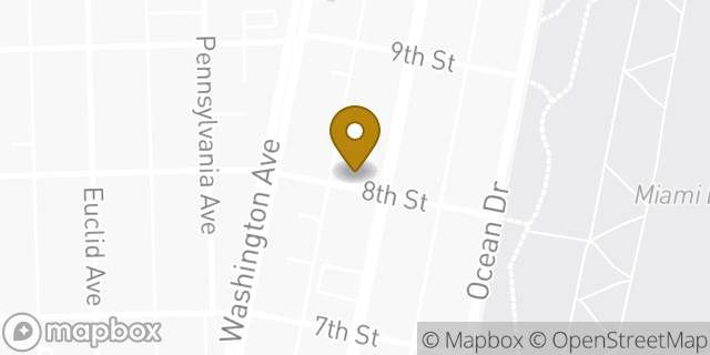 Map showing the location of Banana Republic in Miami Beach, FL 33139