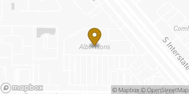 Map showing the location of Albertsons in Corinth, TX