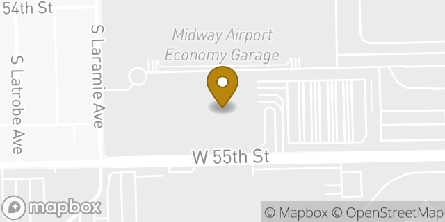 Map showing the location of Budget Car Rental in Chicago, IL 60638