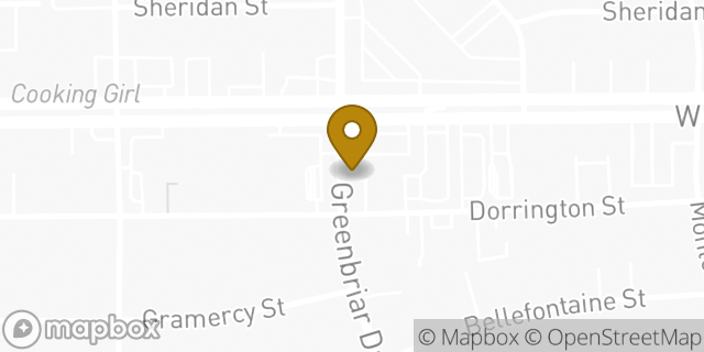 Map showing the location of Enterprise Rent-A-Car in Houston, TX 77030