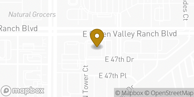 Map showing the location of Walgreens in Denver, CO 80249