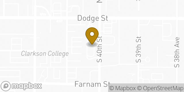 Map showing the location of McDonald's in Omaha, NE 68131
