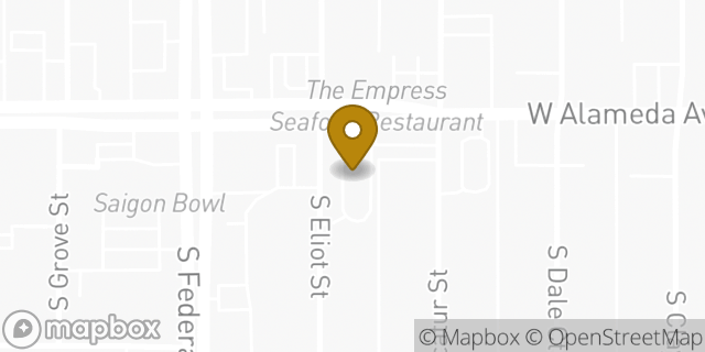 Map showing the location of McDonald's in Denver, CO 80219