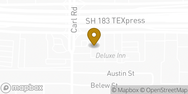 Map showing the location of McDonald's in Irving, TX 75062