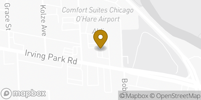 Map showing the location of Aldi in Schiller Park, IL 60176