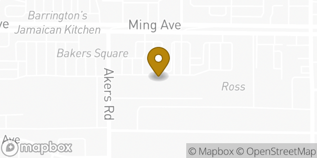 Map showing the location of The UPS Store in Bakersfield, CA 93309