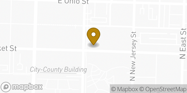 Map showing the location of Whole Foods Market in Indianapolis, IN 46204