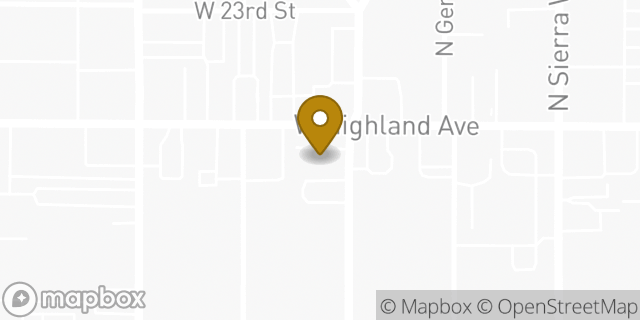 Map showing the location of 7-Eleven in San Bernardino, CA 92405