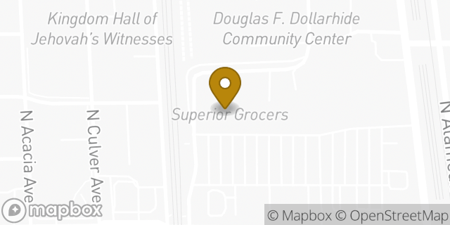 Map showing the location of Coinme in Compton, CA 90220