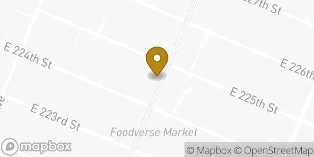 Map showing the location of Foot Locker in Bronx, NY 10466