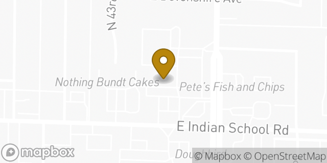 Map showing the location of The UPS Store in Phoenix, AZ 85018
