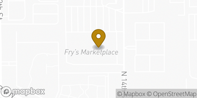 Map showing the location of ATM Fry's in Phoenix, AZ 85022
