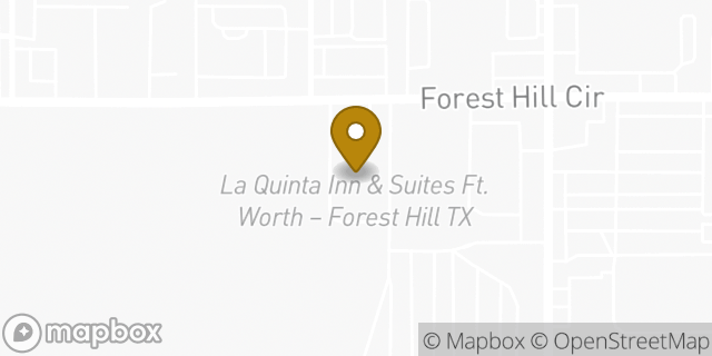 Map showing the location of La Quinta Inn & Suites by Wyndham Ft. Worth - Forest Hill TX in Fort Worth, TX 76140