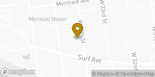 Map showing the location of Amazon Locker - Lottery in Brooklyn, NY 11224
