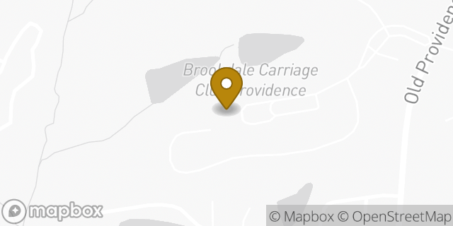 Map showing the location of Brookdale Carriage Club Providence in Charlotte, NC 28226