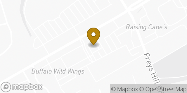 Map showing the location of Starbucks in Louisville, KY 40241