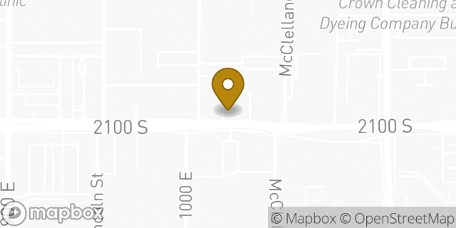 Map showing the location of Chipotle Mexican Grill in Salt Lake City, UT 84106
