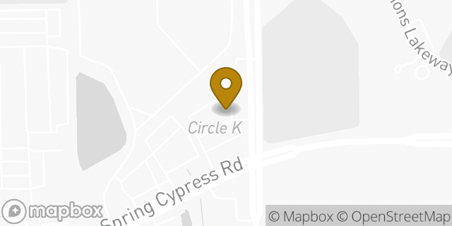 Map showing the location of Amazon Locker - Baiting in Tomball, TX 77375