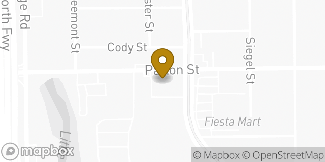 Map showing the location of Subway in Houston, TX 77009