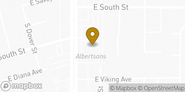 Map showing the location of Albertsons in Anaheim, CA 92806