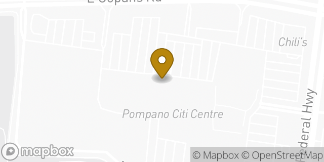 Map showing the location of Amazon Locker - Cowardice in Pompano Beach, FL 33062
