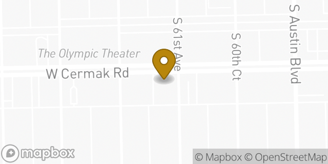 Map showing the location of Amazon Locker - Rehaan in Cicero, IL 60804