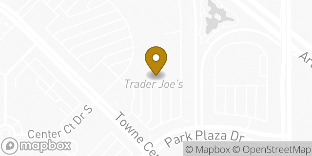 Map showing the location of Trader Joe's in Cerritos, CA 90703