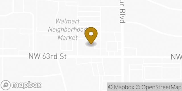 Map showing the location of Amazon Locker - Nera in Warr Acres, OK 73132