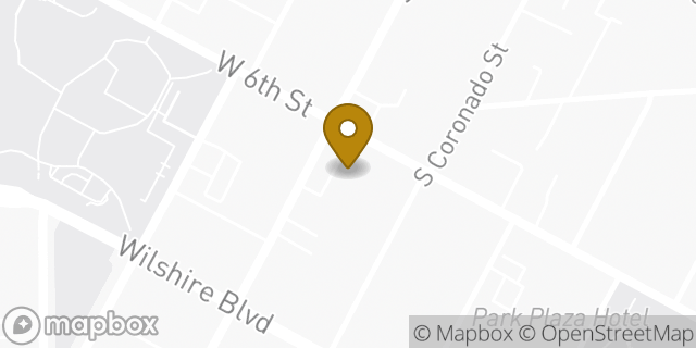 Map showing the location of Amazon Locker - Sunanda in Los Angeles, CA 90057