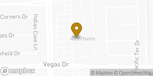 Map showing the location of Starbucks in Las Vegas, NV 89128