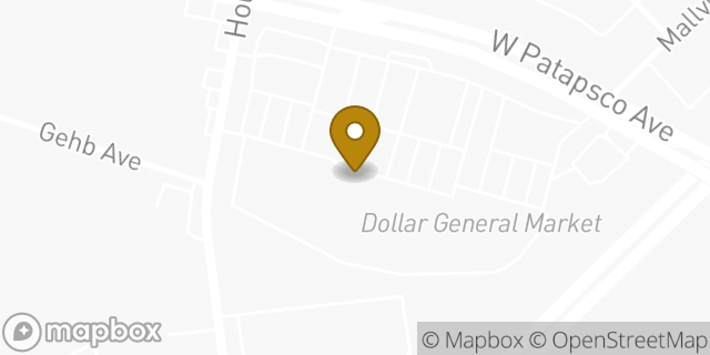 Map showing the location of Subway in Baltimore, MD 21230
