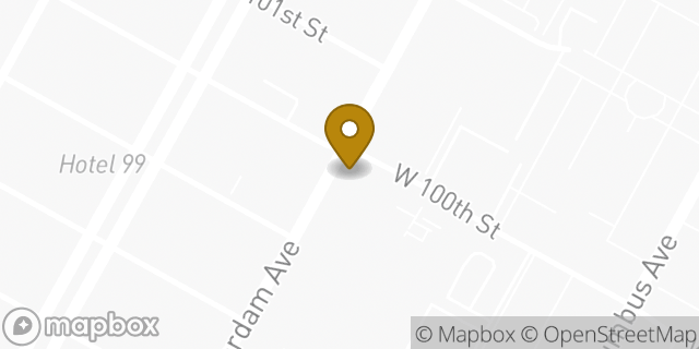 Map showing the location of Amazon Locker - Violin in New York, NY 10025